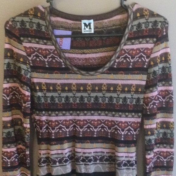 Missoni small black and pink long sleeve dress. NWT - Picture 3 of 3